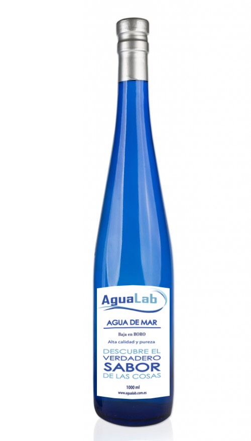 Agua de Mar botella cobalto